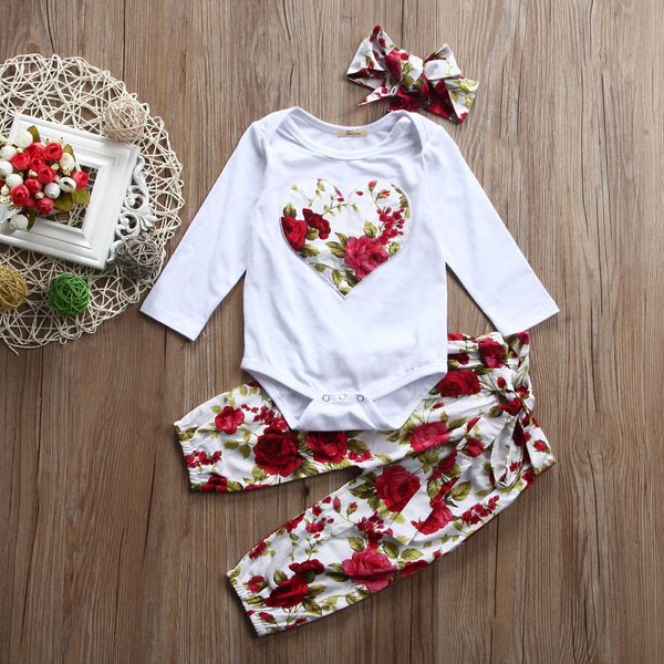 3pcs toddler baby girls floral clothes romper jumpsuit bodysuit long pants headband outfit sets, Pink;blue
3pcs toddler baby girls floral clothes romper jumpsuit bodysuit long pants headband outfit sets, Pink;blue