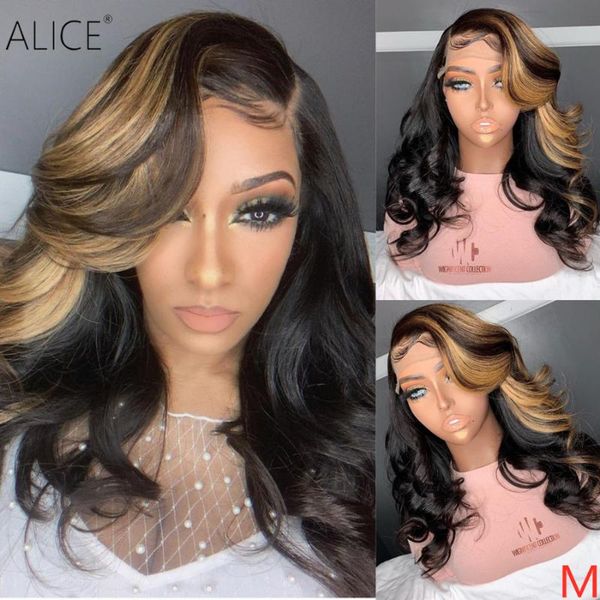 alice highlight 13x6 lace front human hair wigs for black women non-remy 130 150 density 8-24"130 150 density wave hair, Black;brown
alice highlight 13x6 lace front human hair wigs for black women non-remy 130 150 density 8-24"130 150 density wave hair, Black;brown