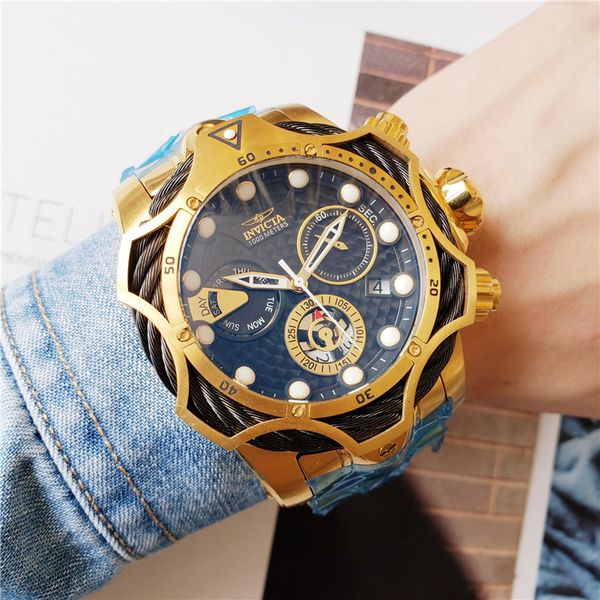 oringal quality invicta men reserve enom magnum dual time quartz chronograph 18k gold stainless steel strap watch, Slivery;brown
oringal quality invicta men reserve enom magnum dual time quartz chronograph 18k gold stainless steel strap watch, Slivery;brown