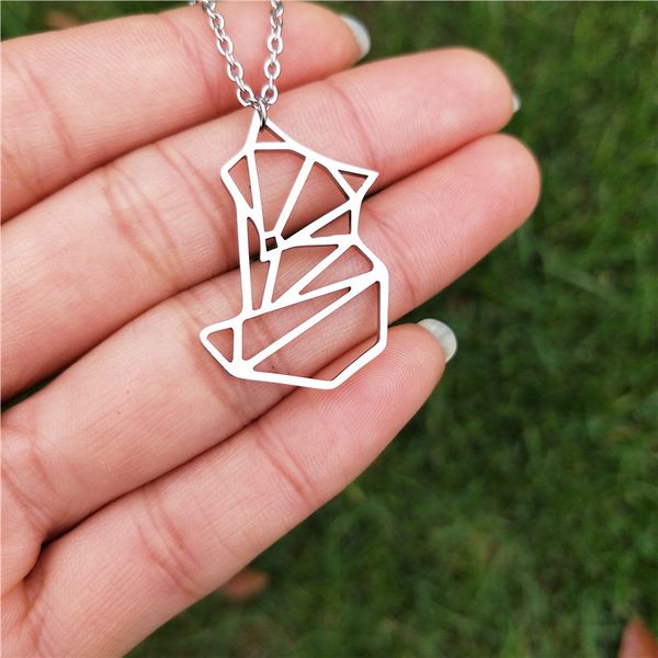 origami animal pendant necklace for women men punk jewelry stainless steel choker gold silver chain collares bridesmaid gift
origami animal pendant necklace for women men punk jewelry stainless steel choker gold silver chain collares bridesmaid gift