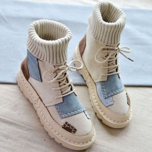 2019 new boots women autumn and winter women's high boots velvet warm casual sneakers round toe lace-up student flat, Black
2019 new boots women autumn and winter women's high boots velvet warm casual sneakers round toe lace-up student flat, Black