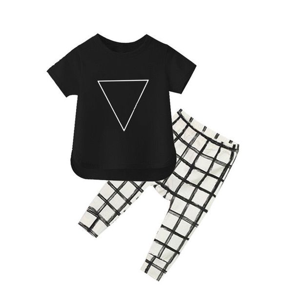 casual set toddler infant baby boy girls kid short sleeve print t-shirt checked pants outfit 2pcs, Pink;blue
casual set toddler infant baby boy girls kid short sleeve print t-shirt checked pants outfit 2pcs, Pink;blue