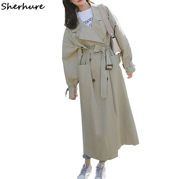 2019 women trench coat turn down collar batwing sleeve loose style women long coat with belt casaco feminino abrigo mujer, Tan;black
2019 women trench coat turn down collar batwing sleeve loose style women long coat with belt casaco feminino abrigo mujer, Tan;black
