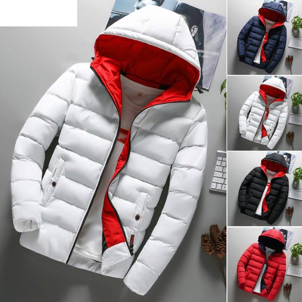 new fashion mens coat men clothes boys casual warm hooded winter zipper coat outwear jacket, Black 
new fashion mens coat men clothes boys casual warm hooded winter zipper coat outwear jacket, Black