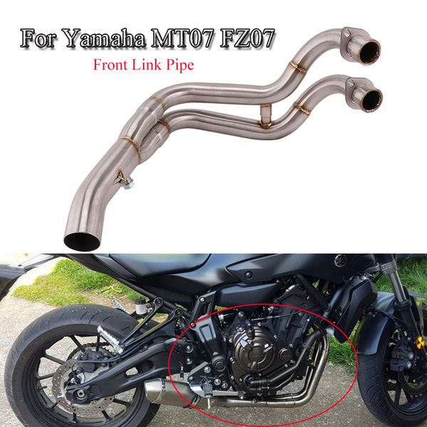 mt07 fz07 мотоцикл выхлопная система выхлопная труба передняя link труба из нержавеющей стали tube подключение скольжению на для yamaha mt07
mt07 fz07 мотоцикл выхлопная система выхлопная труба передняя link труба из нержавеющей стали tube подключение скольжению на для yamaha mt07