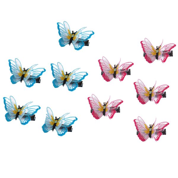 10pcs double-layer 3d butterfly hair clip embroidered lace fabric barrette hair accessory for ladies girls women, Golden;white
10pcs double-layer 3d butterfly hair clip embroidered lace fabric barrette hair accessory for ladies girls women, Golden;white