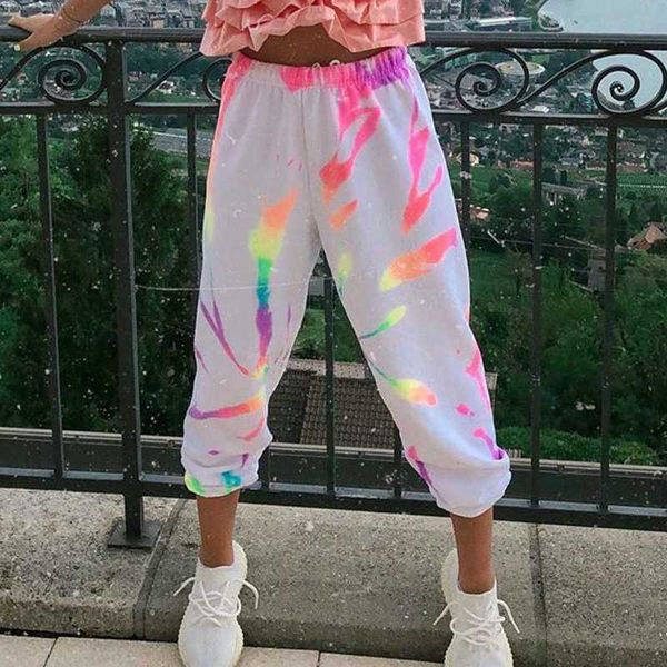 neon tie dye jogger pants women high waist baggy sweatpants 2020 hip hop streetwear loose casual long trousers elastic waist, Black;white
neon tie dye jogger pants women high waist baggy sweatpants 2020 hip hop streetwear loose casual long trousers elastic waist, Black;white