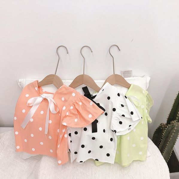 2020 korea style baby girls dots shirt summer kids girls blouse clothes 1-6 years, White;black
2020 korea style baby girls dots shirt summer kids girls blouse clothes 1-6 years, White;black