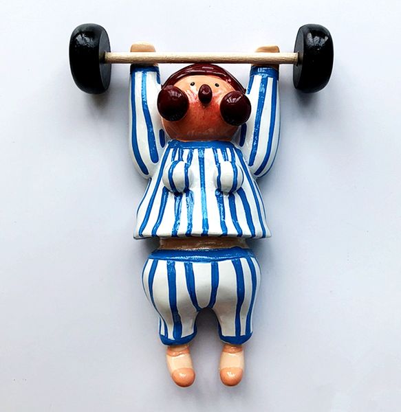 new handmade painted cute cartoon weightlifting doll 3d fridge magnets tourism souvenirs refrigerator magnetic stickers gift
new handmade painted cute cartoon weightlifting doll 3d fridge magnets tourism souvenirs refrigerator magnetic stickers gift