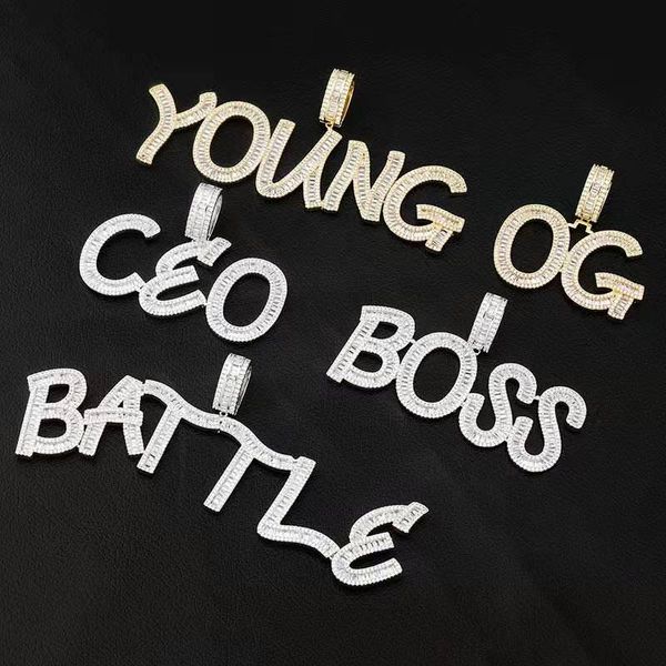 custom name pendant necklaces for men women iced out 26 letters pendants hip hop luxury designer bling diamond letter necklace jewelry gift, Silver
custom name pendant necklaces for men women iced out 26 letters pendants hip hop luxury designer bling diamond letter necklace jewelry gift, Silver