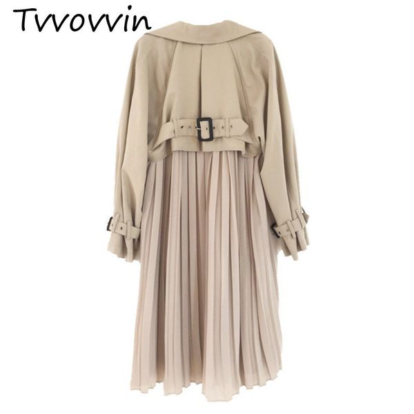 tvvovvin pleated back belts windbreaker female 2019 new spring autumn personality turn-down collar women long fund coat c425, Tan;black
tvvovvin pleated back belts windbreaker female 2019 new spring autumn personality turn-down collar women long fund coat c425, Tan;black