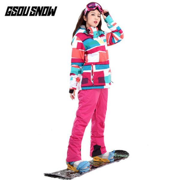 gsou snow women ski suit snowboard jacket+pants super warm winter coat skiing suit clothing trouser outdoor sport wear thicken
gsou snow women ski suit snowboard jacket+pants super warm winter coat skiing suit clothing trouser outdoor sport wear thicken