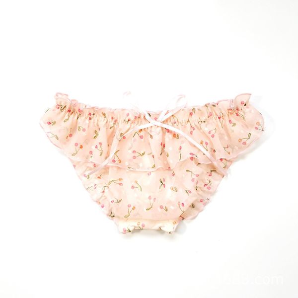 2020 women chiffon underpants comfortable cherry print underwear thin and light breathable ruffle briefs female exquisite panties, Black;pink
2020 women chiffon underpants comfortable cherry print underwear thin and light breathable ruffle briefs female exquisite panties, Black;pink