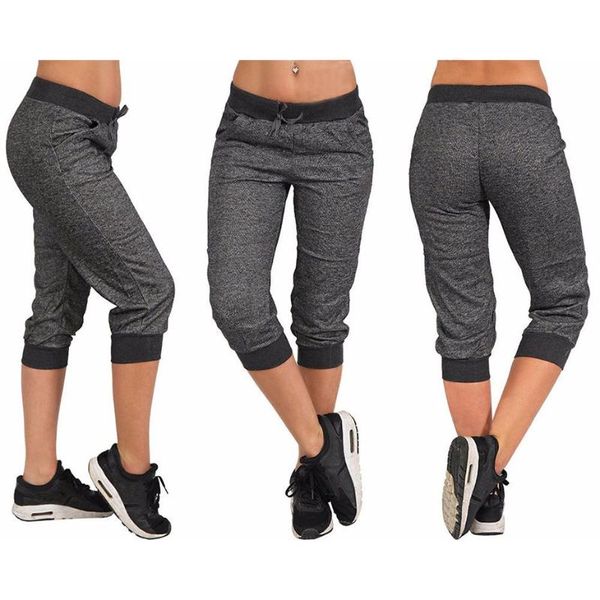 women regular fit gray sport running pants lady summer gym fitness mid waist calf length trousers pencil pants, Black;blue
women regular fit gray sport running pants lady summer gym fitness mid waist calf length trousers pencil pants, Black;blue