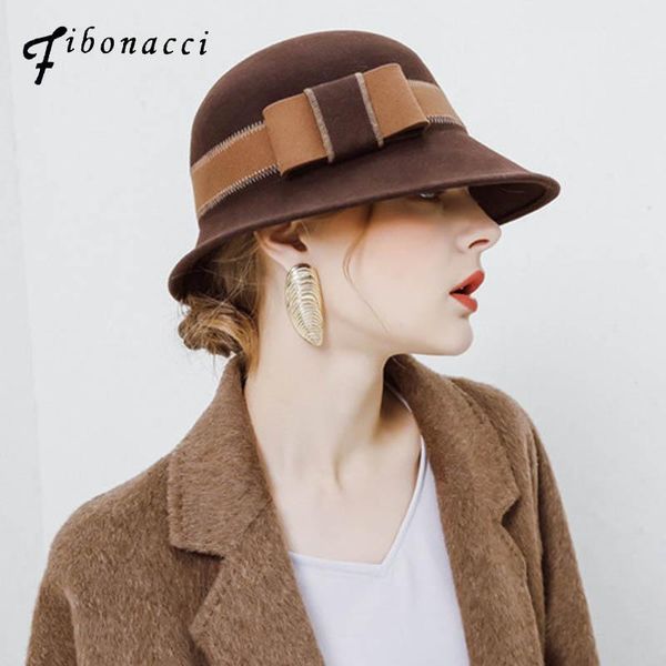 fibonacci 2017 new autumn winter dome bucket women fedora hats elegant wool felt hat for female elegant fedoras, Blue;gray
fibonacci 2017 new autumn winter dome bucket women fedora hats elegant wool felt hat for female elegant fedoras, Blue;gray