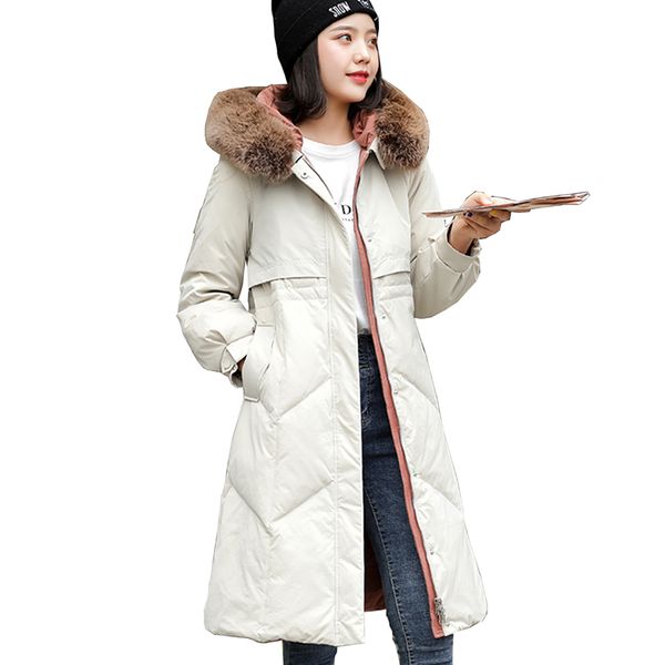 fashion hundred-ride down jacket 2019 new medium-length winter thicken jacket fur collar hooded coat, Black
fashion hundred-ride down jacket 2019 new medium-length winter thicken jacket fur collar hooded coat, Black