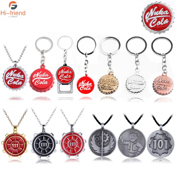 10pcs game nuka cola botter opener keychains pendants pip boy keyring car chaveiro love beer friends gift wholesales jewelry, Silver 
10pcs game nuka cola botter opener keychains pendants pip boy keyring car chaveiro love beer friends gift wholesales jewelry, Silver