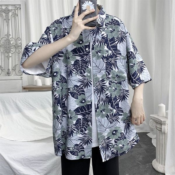 2020 summer new youth popular couple personality printing loose large size five-point sleeve shirt fashion casual shirt jacket, White;black
2020 summer new youth popular couple personality printing loose large size five-point sleeve shirt fashion casual shirt jacket, White;black