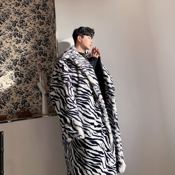 men's fur & faux male women streetwear vintage fashion hip hop thick jacket outerwear men zebra pattern long coat, Black
men's fur & faux male women streetwear vintage fashion hip hop thick jacket outerwear men zebra pattern long coat, Black