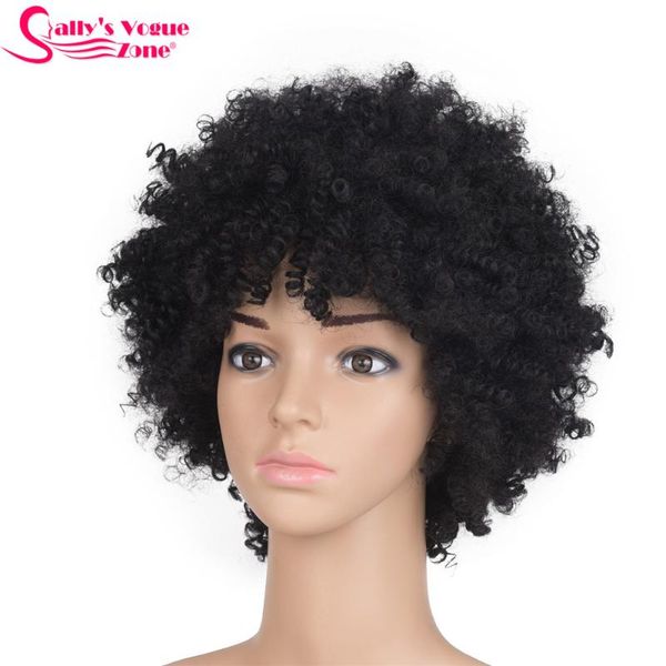 synthetic wigs sallyhair high temperature america afro kinky curly natural black color short wig average size
synthetic wigs sallyhair high temperature america afro kinky curly natural black color short wig average size