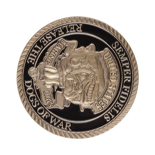 

united states marine corps war commemorative coin pirate hard collection navy dog ancient bronze