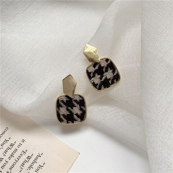 silver pins korea simple earrings houndstooth geometric square mori drop earrings for girl women fashion jewelry accessories
silver pins korea simple earrings houndstooth geometric square mori drop earrings for girl women fashion jewelry accessories