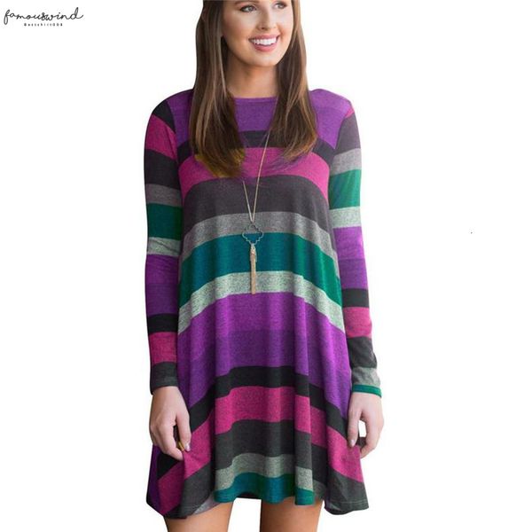 2020 brand women long sleeved striped dresses spring vintage dresses female cotton clothing ladies slim round neck hedging dress, Black;gray
2020 brand women long sleeved striped dresses spring vintage dresses female cotton clothing ladies slim round neck hedging dress, Black;gray