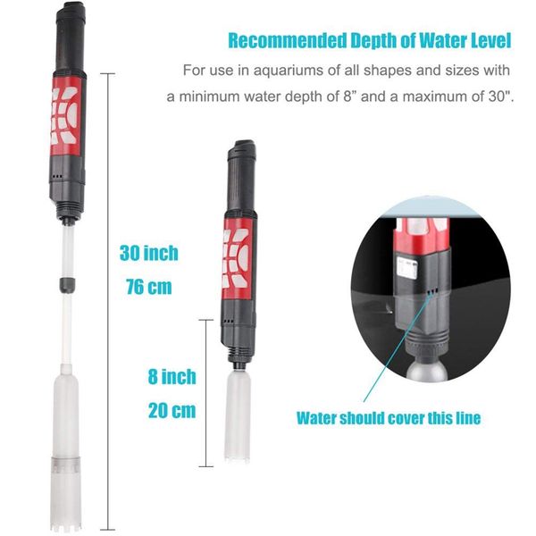 bmby-rechargeable automatic aquarium gravel vacuum cleaner, sludge extractor and water changer 2 in 1 fish tank vacuum for aquar
bmby-rechargeable automatic aquarium gravel vacuum cleaner, sludge extractor and water changer 2 in 1 fish tank vacuum for aquar