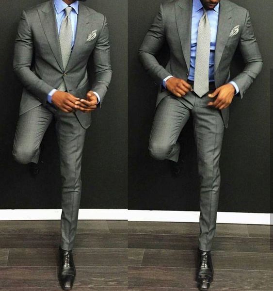 new classic design groom tuxedos two buttons light grey peak lapel groomsmen man suit mens wedding suits (jacket+pants+tie) 988, Black;gray
new classic design groom tuxedos two buttons light grey peak lapel groomsmen man suit mens wedding suits (jacket+pants+tie) 988, Black;gray