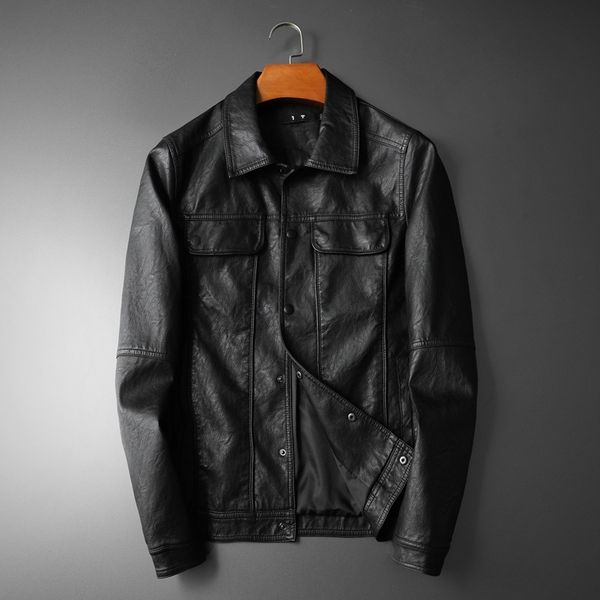 brand men's 2019 autumn new men lapel pu leather jacket korean youth multi-pocket jackets motorcycle male leather clothes coat, Black
brand men's 2019 autumn new men lapel pu leather jacket korean youth multi-pocket jackets motorcycle male leather clothes coat, Black
