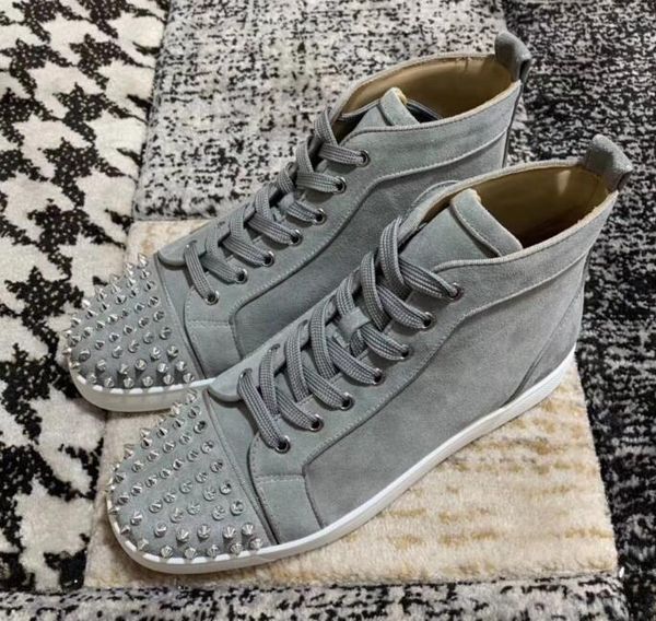 designer sneakers red bottom casual shoes high cut suede spike luxury walking shoes men women rivet shoes party rystal leather trainers, Black
designer sneakers red bottom casual shoes high cut suede spike luxury walking shoes men women rivet shoes party rystal leather trainers, Black