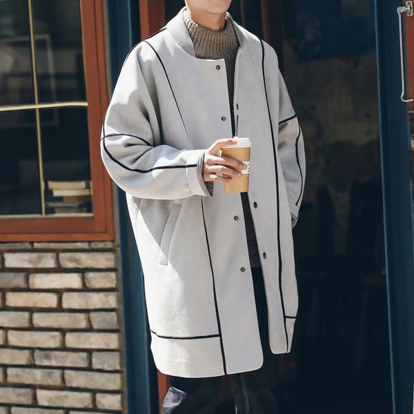 ewq / autumn winter 2019 long sleeve patchwork open stitch stand collar loose coat man's vintage style straight jackets fs926, Tan;black
ewq / autumn winter 2019 long sleeve patchwork open stitch stand collar loose coat man's vintage style straight jackets fs926, Tan;black