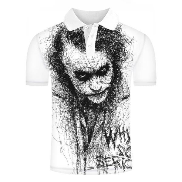 new polo shirt for men, clown drawing, 3d print, short sleeve funny t-shirt, summer quality polo, t-shirts and t-shirts for men, White;black
new polo shirt for men, clown drawing, 3d print, short sleeve funny t-shirt, summer quality polo, t-shirts and t-shirts for men, White;black