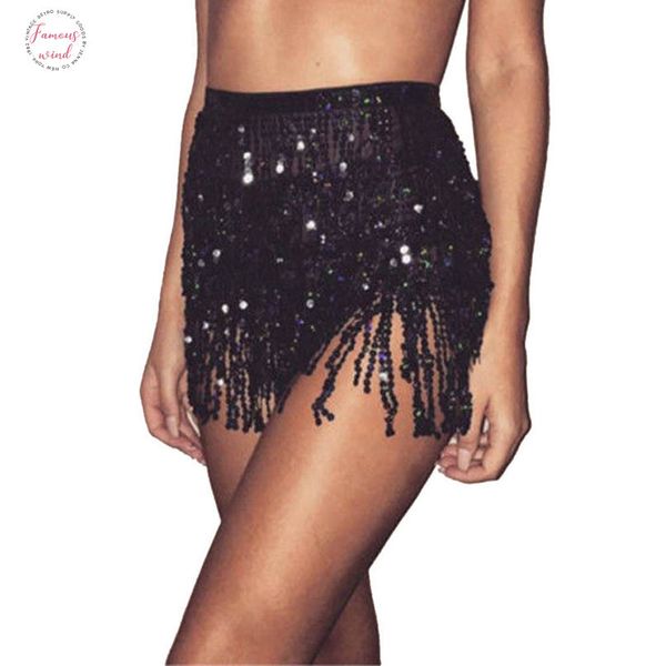 feitongskirts womens sequin belly dancer costume tassel wrap skirt club mini skirt faldas mujer moda 2018 w30, Black
feitongskirts womens sequin belly dancer costume tassel wrap skirt club mini skirt faldas mujer moda 2018 w30, Black