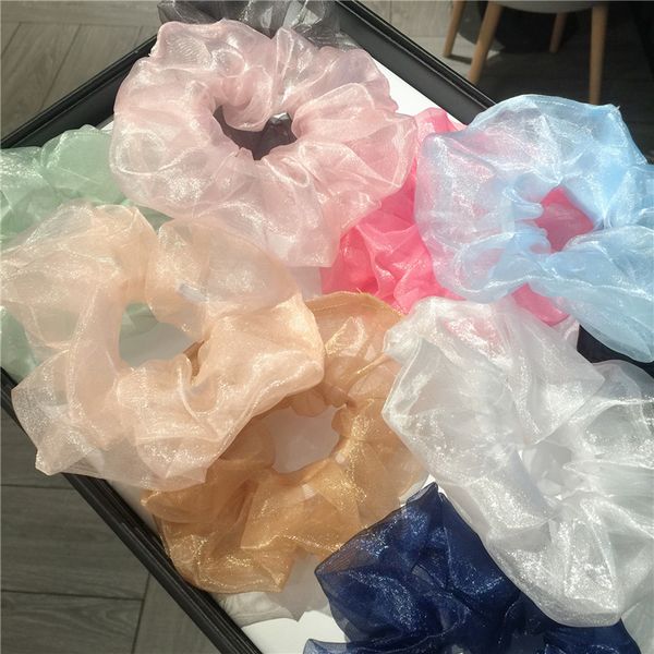 2019 new women fantastic shining organza big hair scrunchies solid plain hair gums elastic rubber bands vintage bohemian hair ties 10pcs, Pink
2019 new women fantastic shining organza big hair scrunchies solid plain hair gums elastic rubber bands vintage bohemian hair ties 10pcs, Pink