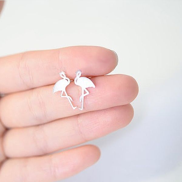 new cute bird ear stud tiny flamingo earrings 18k gold silver rose gold plated fashion jewelry for women gift, Golden;silver
new cute bird ear stud tiny flamingo earrings 18k gold silver rose gold plated fashion jewelry for women gift, Golden;silver