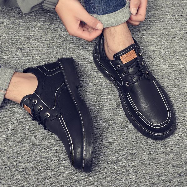 2020 fashion autumn male shoes ventilation casual shoes increase work clothes shoe small leather boots male, Black
2020 fashion autumn male shoes ventilation casual shoes increase work clothes shoe small leather boots male, Black