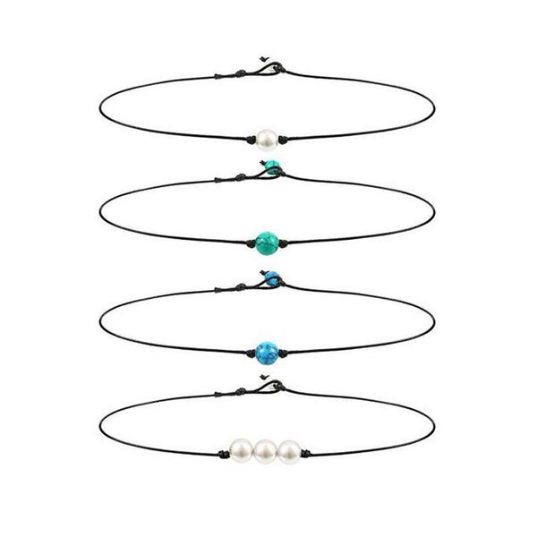 new arrivals pearl leather choker many styles imitation pearl handmade leather necklace diy leather choker pearl jewelry, Golden;silver
new arrivals pearl leather choker many styles imitation pearl handmade leather necklace diy leather choker pearl jewelry, Golden;silver