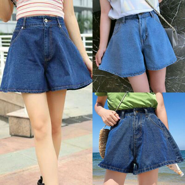 2019 fashion loose jean short women denim summer casual wide leg short pants jeans high waist shorts, Blue
2019 fashion loose jean short women denim summer casual wide leg short pants jeans high waist shorts, Blue