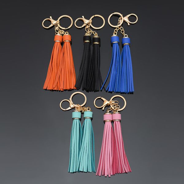 women pu leather tassels key chain car keychain bag gold key ring for women bag jewelry gift, Silver
women pu leather tassels key chain car keychain bag gold key ring for women bag jewelry gift, Silver