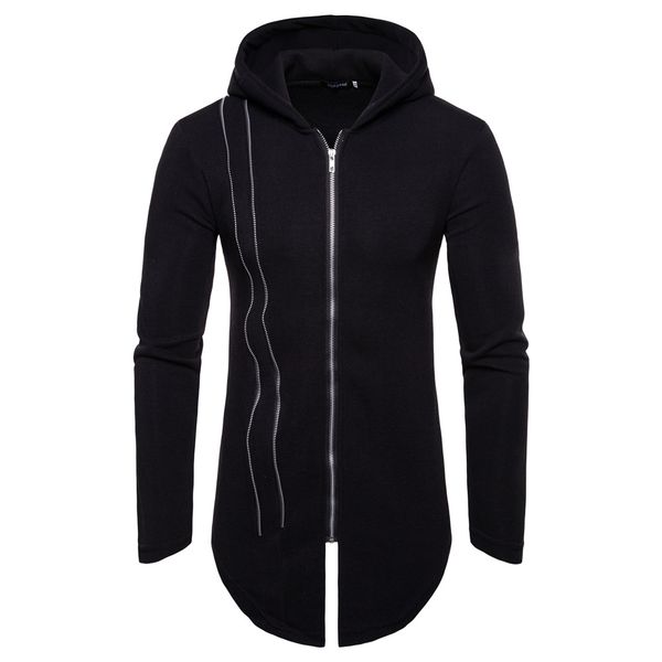 hoodies men the 2018 new young men's personality zipper color cap hooded sweat shirts spring autumn male clothing, Black
hoodies men the 2018 new young men's personality zipper color cap hooded sweat shirts spring autumn male clothing, Black