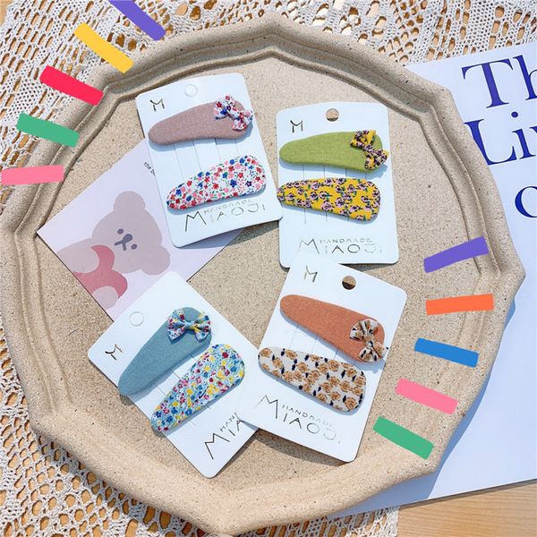 hair accessories 1 pair korean simple small fresh floral fabric bow water drops bb clip fashion sweet girl children hairpins, Slivery;white
hair accessories 1 pair korean simple small fresh floral fabric bow water drops bb clip fashion sweet girl children hairpins, Slivery;white