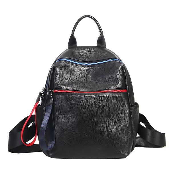 2020 design backpack leather women soft genuine cow leather girl college school bag bookbag black female rucksack big
2020 design backpack leather women soft genuine cow leather girl college school bag bookbag black female rucksack big