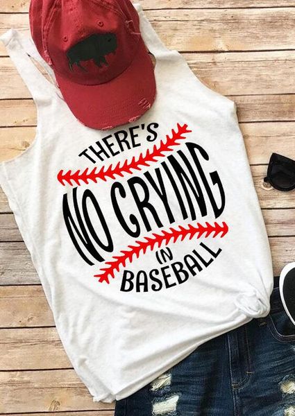 women's tanks & camis there's no crying in baseball tank sport style vest women summer beach tees 100%cotton tumblr casual styles, White
women's tanks & camis there's no crying in baseball tank sport style vest women summer beach tees 100%cotton tumblr casual styles, White
