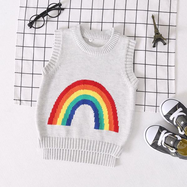 childrenswear new style 2019 new products korean-style children pure cotton cartoon vest sweater rainbow waistcoat baby knitted, Blue
childrenswear new style 2019 new products korean-style children pure cotton cartoon vest sweater rainbow waistcoat baby knitted, Blue