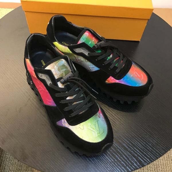 fashion luxury men casual shoes leather mens lace-up sneakers breathable mens runner sneaker tennis shoes with box packaking 04, Black
fashion luxury men casual shoes leather mens lace-up sneakers breathable mens runner sneaker tennis shoes with box packaking 04, Black