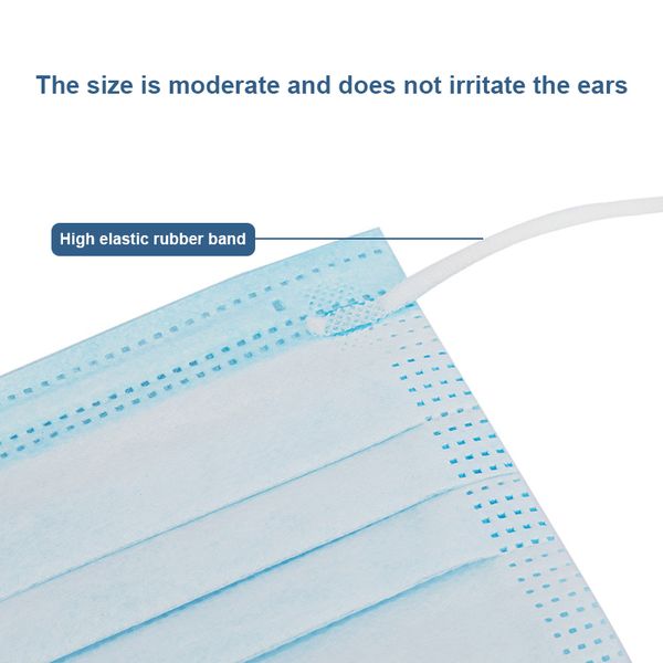 50pcs 3 laye dust protection masks disposable face masks elastic ear loop disposable dust filter anti-pollution safety mask
50pcs 3 laye dust protection masks disposable face masks elastic ear loop disposable dust filter anti-pollution safety mask