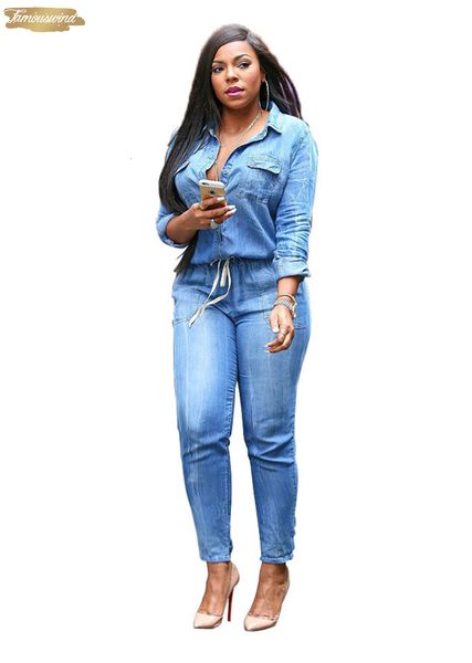 adogirl rompers plus size jeans jumpsuit turn down collar long sleeve bandage denim vintage bodysuits combinaison s 3xl, Black;white
adogirl rompers plus size jeans jumpsuit turn down collar long sleeve bandage denim vintage bodysuits combinaison s 3xl, Black;white