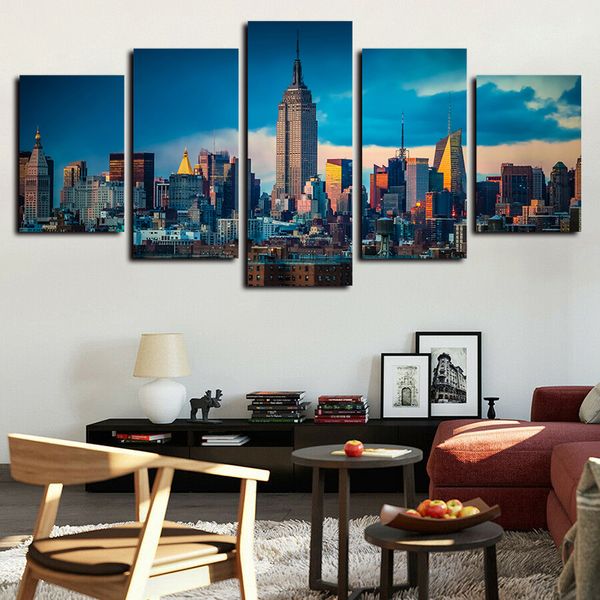 5 panels new york city painting empire state building artworks canvas wall art for home decor abstract poster canvas print oil painting
5 panels new york city painting empire state building artworks canvas wall art for home decor abstract poster canvas print oil painting