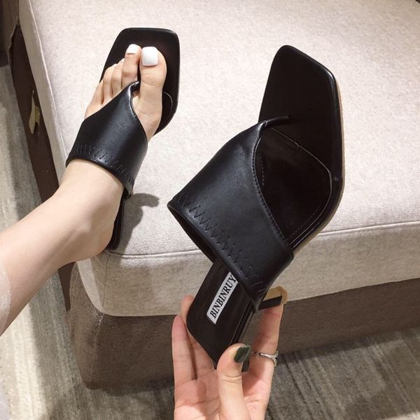 thin heels square toe rubber flip flops shoes woman 2020 slippers women summer slides low pantofle hawaiian new, Black
thin heels square toe rubber flip flops shoes woman 2020 slippers women summer slides low pantofle hawaiian new, Black